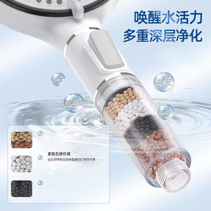 Cabezal de Ducha Filtrante Royal Stan de Panel Grande de 12 cm, Portátil, con Cinco Niveles de Filtración para una Purificación Profunda - Product Image 1