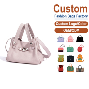 Genuine Leather Vintage Lady Fashion Spring Summer Bucket Bag Anti-Theft Metal Lock Dual Handle Design Premium Large Capacity 7 - Product Image 1