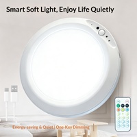 Plafonnier LED RGB rechargeable avec télécommande infrarouge et détecteur de mouvement, design moderne, montage en surface, pour maison, armoire, balcon