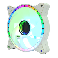 ARGB-Ventilateur de refroidissement 120mm avec télécommande, miroir infini, boîtier PC, refroidisseur et ventilateur d'ordinateur