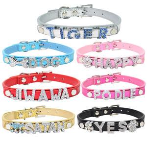 <span class=keywords><strong>Collar</strong></span> para mascotas KingHon, <span class=keywords><strong>collar</strong></span> de cuero rosa, rojo, Morado, negro, blanco y azul para S, suministros para mascotas pequeñas con tachuelas en forma de corazón - Product Image 2