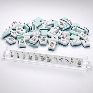 Luxury 160pcs Modern Portable Chinese Art Pattern American Mahjong Set 15mm Porcelain Mahjong Tiles - Product Image 3