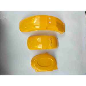 Garde-boue de moto pour enfants MONKY Little Golden Boy, pièces en plastique avant et arrière avec motif petit singe pour motos pour enfants - Product Image 4