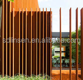 Panneaux d'écran en métal découpé au laser clôture en acier Corten - Product Image 1