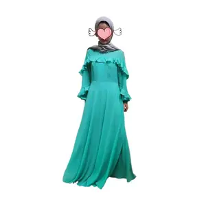 De gros robe formelle hijab-Bursipo — robe de prière musulmane pour femmes, vêtements islamiques, pour Ramadan, Hijab