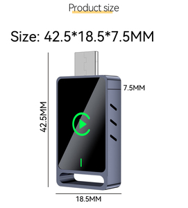 Mini adaptateur sans fil CarPlay portable 2 en 1, interface de type C pour voiture, plug and play, adaptateur CarPlay pour iOS Android - Product Image 2