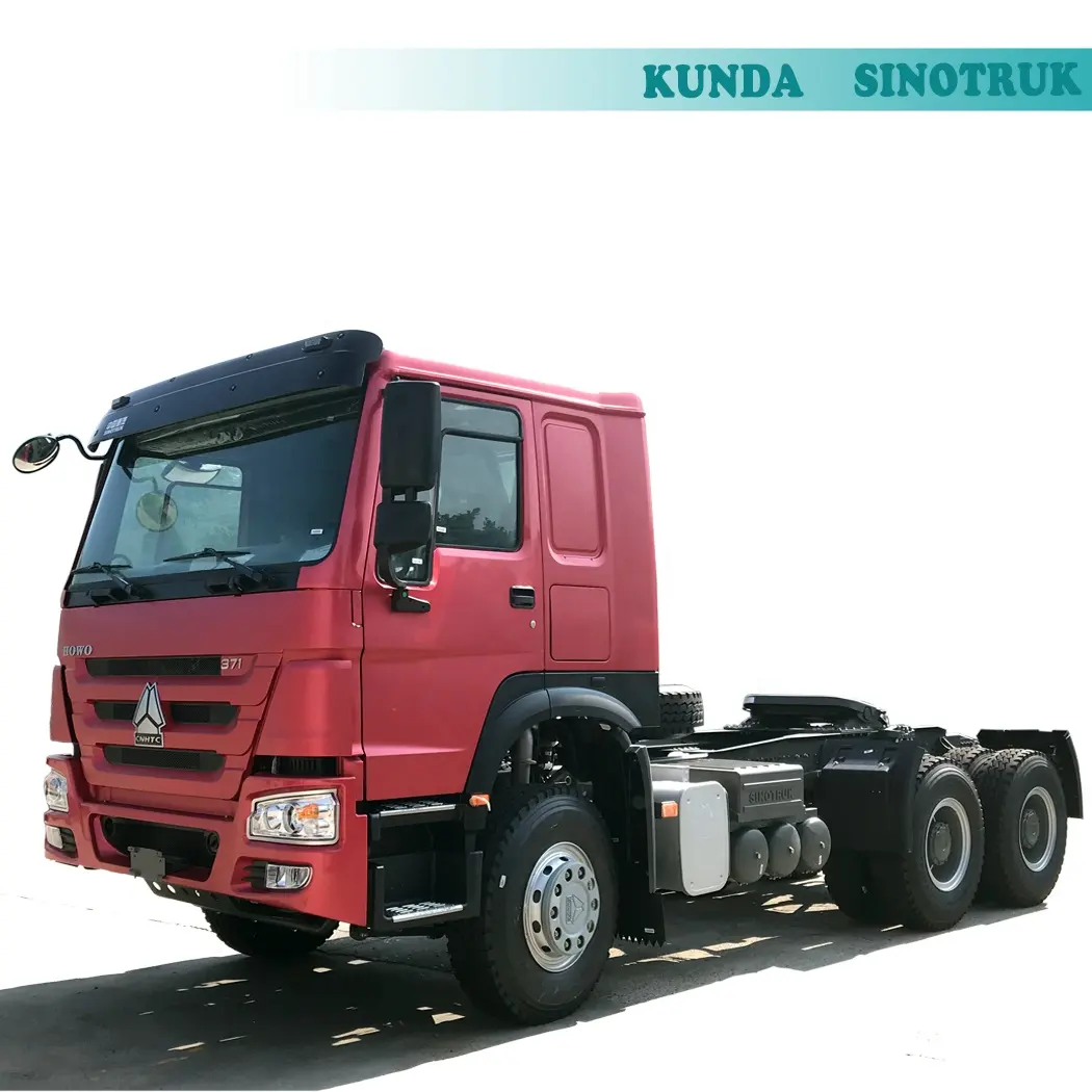 China low price Sinotruck 371HP 430 HP tractor 6x4 prime mover 10 wheels Tractor Truck connect Trailer Head