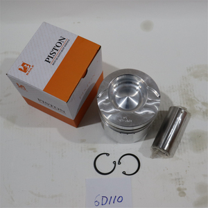 <span class=keywords><strong>Kit</strong></span> de pistons complet robuste 6D110 avec segments de piston et axe de piston pour moteur Komatsu S6D110-1, pièces de révision pour excavatrice et chargeuse - Product Image 5