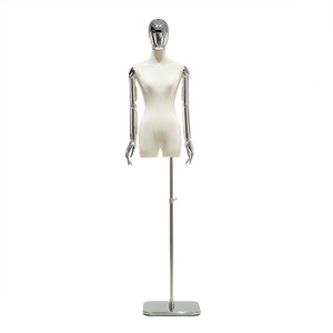 Maniquí femenino <span class=keywords><strong>de</strong></span> medio cuerpo para ropa <span class=keywords><strong>de</strong></span> mujer con <span class=keywords><strong>busto</strong></span> <span class=keywords><strong>pequeño</strong></span>, accesorio <span class=keywords><strong>de</strong></span> modelo galvanizado, soporte <span class=keywords><strong>de</strong></span> exhibición <span class=keywords><strong>de</strong></span> maniquí - Product Image 5