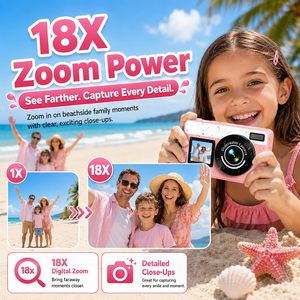 Mini caméra numérique d'action étanche Full HD pour enfants, idéale pour la plongée sous-marine, pour adolescents - Product Image 4