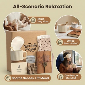Coffret cadeau Lunaire pour le soin de soi, bougie parfumée d'aromathérapie, tasse en céramique, boîte cadeau, cadeau d'anniversaire, cadeau de remerciement, cadeau de fête pour femmes - Product Image 3