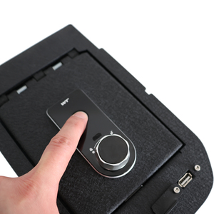 TuoJue Metal Console Vault avec verrouillage d'empreintes digitales Pièces automobiles pour Toyota RAV4 2019-2022 Accessoires d'intérieur de voiture sûrs - Product Image 2