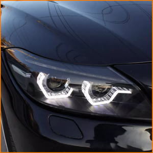 Para <span class=keywords><strong>BMW</strong></span> <span class=keywords><strong>Z4</strong></span> E89 2009-2016, Juego de Faros Delanteros Bi Xenón con Lente Proyector, Carcasa Negra, LED DRL, Señal de Giro Secuencial - Product Image 6