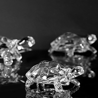 Figurines de tortues en verre de haute qualité, modèle personnalisé, tortues en cristal, artisanat, décoration d'intérieur, cadeaux