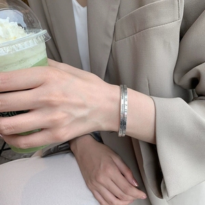 Pulsera <span class=keywords><strong>de</strong></span> plata S925 para mujer, pulsera <span class=keywords><strong>de</strong></span> números romanos en inglés Retro, joyería <span class=keywords><strong>de</strong></span> mano <span class=keywords><strong>de</strong></span> plata tailandesa - Product Image 6