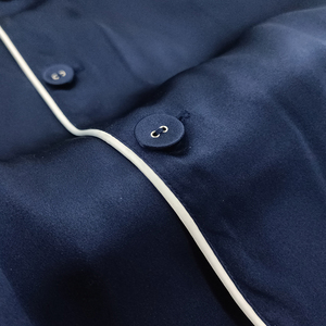 Ensembles de vêtements de nuit pour hommes 100% Pyjama en soie de luxe, pyjama en soie de qualité hypoallergénique et écologique pour hommes - Product Image 4