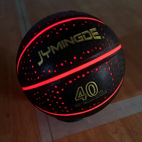 Ballon de basket-ball personnalisé de taille 7 qui illumine la lumière dans l'obscurité