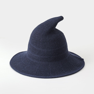 New Kids Knitted Cap Big Brim Halloween Party Pointed Red pink Orange <strong>Witch</strong> <strong>Hat</strong> - Product Image 3