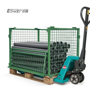 Vente chaude Revêtement En Poudre Pliable Empilable En Métal De Stockage Grillage Europe Personnalisé Cage Palette - Product Image 5