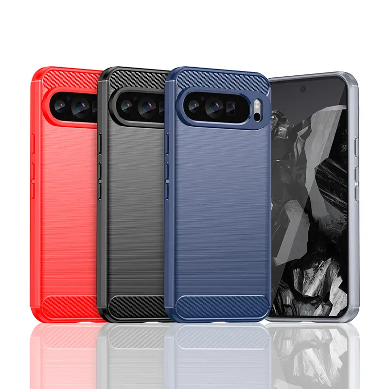 For Google Pixel 9 9 Pro case Carbon Fiber Soft TPU Mobile Phone Case For Google Pixel 9 Pro Back Cover