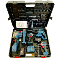 Ensemble d'outils électriques sans fil 5 en 1, multifonction, sans balais, avec mallette rigide, comprend une clé électrique, support OEM