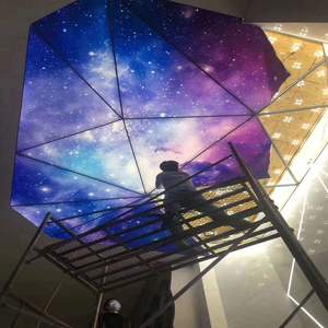 SpaceTwinkling stelle PVC pellicola del soffitto di stirata disegno cielo Stellato UV stampato falso soffitto 3D Digitale FAI DA TE Su Misura soffitto - Product Image 6