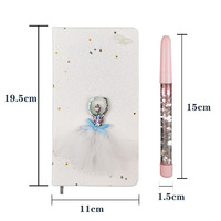 Cuaderno Creativo de Ballet para Niñas con Bolígrafo, Set de Regalo, Diario de Hadas de Dibujos Animados para Estudiantes, Cuaderno con Alas