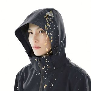 Monochrome Winter Windbreaker Hiking Clothing Customized Logo Men's Hooded Thick Safari <b>Jacket</b> Waterproof Stand Woven 100% - Product Image 1