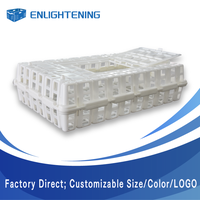 Cage de transport pour poulets en plastique 605x460x155mm, boîte à poussins divisée, directement de l'usine