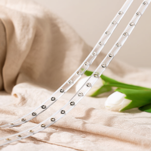 Ceinture en PVC Angelina avec sangle transparente à œillets de 2,3 cm, boucle à ardillon en alliage, accessoire de mode décontracté - Product Image 2