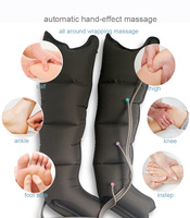 Sechskammer-Luftkompressions-Beinmassagegerät mit Heizfunktion, Vibrations-Fuß- und Wadenmassagegerät, einstellbare Geschwindigkeit, Muskelentspannungsgerät
