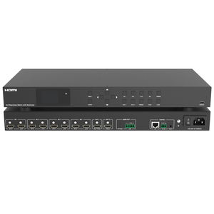 Conmutador HDMI 4x2 <span class=keywords><strong>4K</strong></span> 60HZ <span class=keywords><strong>HDR</strong></span> para Matriz 4 Entradas 2 Salidas con Descodificador HDCP2.2, Extractor de Audio/Reproductor <span class=keywords><strong>Blu</strong></span>-<span class=keywords><strong>ray</strong></span> ARC, Mini Sistema - Product Image 2