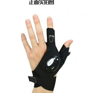 ถุงมือพลาสติกแบบไร้นิ้วพร้อมไฟ LED ระบายอากาศได้ดี สำหรับตกปลาตอนกลางคืน อุปกรณ์กลางแจ้งสำหรับตกปลาคาร์พ ใช้ได้ทั้งในทะเลและชายหาด - Product Image 4