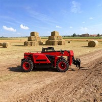 Chariot télescopique tout-terrain de 4 tonnes TR740, chariot élévateur télescopique de 7 m avec moteur diesel de 85 kW