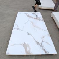 Panneau mural de luxe SPC Marbre PVC Panneaux muraux intérieurs en PVC Alternative au marbre Autres panneaux de construction pour mur