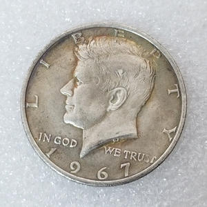 Американская Коллекционная медная монета 1968 1969 1970 D Kennedy полдоллара латунные посеребренные старые репродукция монеты - Product Image 2