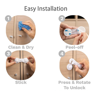 Vente en gros de produits de sécurité pour bébés, verrous de sécurité pour enfants, verrous de sécurité pour réfrigérateurs, armoires, tiroirs - Product Image 4