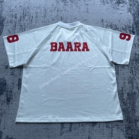 MT1528 Maillot de football à sublimation personnalisé Maillot en maille surdimensionnée imprimé Maillot de football pour homme Boxy Haut court de football vierge