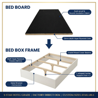 Ensemble de meubles de chambre d'hôtel modernes en bois massif 5 étoiles clé en main, solution complète OEM pour l'hôtellerie et les appartements