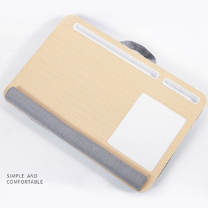Bicheng Lazy Laptop <b>Desk</b> 55x37cm Portable Bamboo Gray Indoor Office <b>Desk</b> - Product Image 4