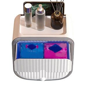 Soporte de papel higiénico de pared en oferta, dispensador de toallas de papel creativo sin perforación con cajón para baño - Product Image 3