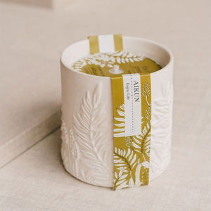 AIKUN Home Spa Bedroom Scented <b>Candle</b> with Soy Wax Relaxing Fragrance Ceramic Jar <b>Candle</b> for Gift Shop Wholesale ODM - Product Image 3