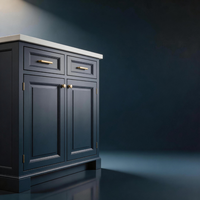 Armoires de cuisine Shaker RTA prêtes à assembler avec îlot central, meubles de cuisine en bois massif pour cuisine de style farmhouse