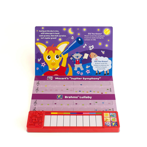<span class=keywords><strong>Libro</strong></span> de Música con Sonidos de Piano y Teclado Integrado para Bebés, Fabricado por OEM - Product Image 2