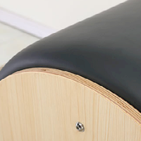 Appareil de Pilates Reformer en bois d'érable blanc avec baril d'échelle pour l'entraînement de yoga, les exercices et les étirements