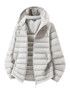 Blouson d'hiver matelassé épais et chaud pour homme, grande taille, avec capuche amovible et col montant, vente en gros