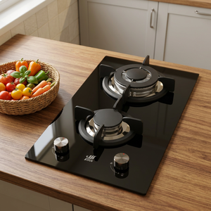 Cuisinière à gaz 2 brûleurs haute efficacité, durable, avec design étanche pour camping-car et hôtel, garantie 1 an, écologique - Product Image 1