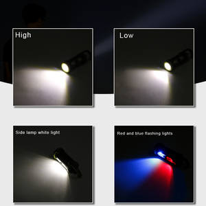 Супер яркий портативный мини светодиодный красный/синий светодиодный предупреждающий аварийный маленький фонарь уличный рюкзак фонарик - Product Image 2
