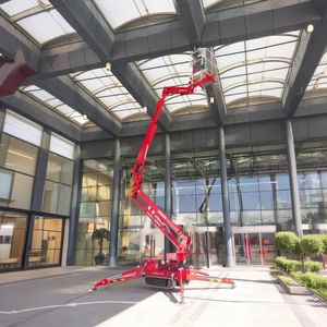 360 <span class=keywords><strong>Spin</strong></span> 8-20m 200kg Elevador de pluma telescópico Eléctrico diesel Hidráulico Cherry Picker <span class=keywords><strong>Spider</strong></span> Boom Lift para conducción todoterreno - Product Image 2