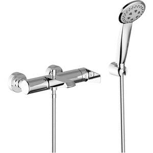 Mezclador de baño externo cromado con Mango de ducha de terciopelo Producto de herramienta de giro - Product Image 1